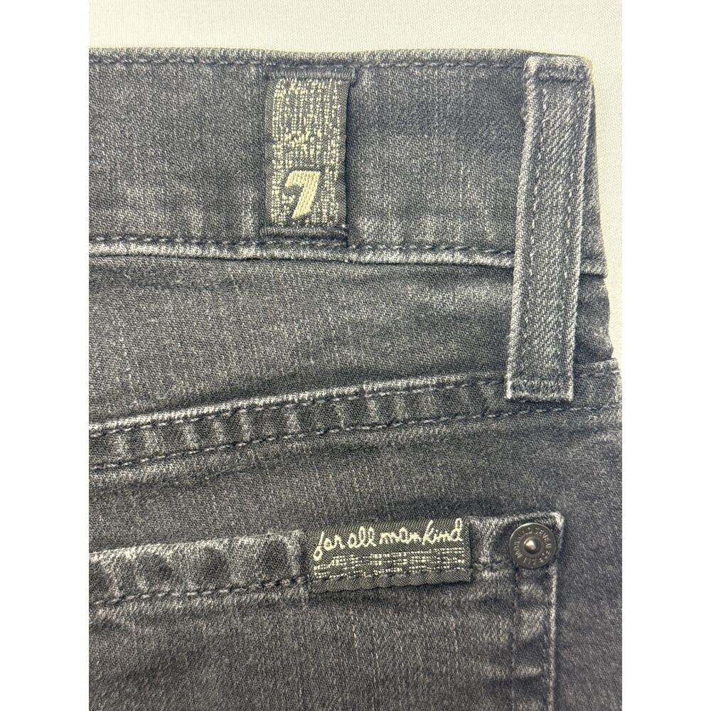 7 For All Mankind Women's Roxanne Straight Leg Dark Gray Jeans - Size 25 (28x31) - Picture 3 of 5